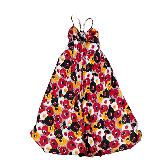 Long and Flowy Floral Thin Strap Baby-doll Maxi Dress - Picture 2 of 7